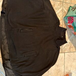 UGG Black Fleece-Lined poncho